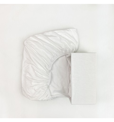 Fiki Miki - prześcieradło bambusowe 120x60 | Białe